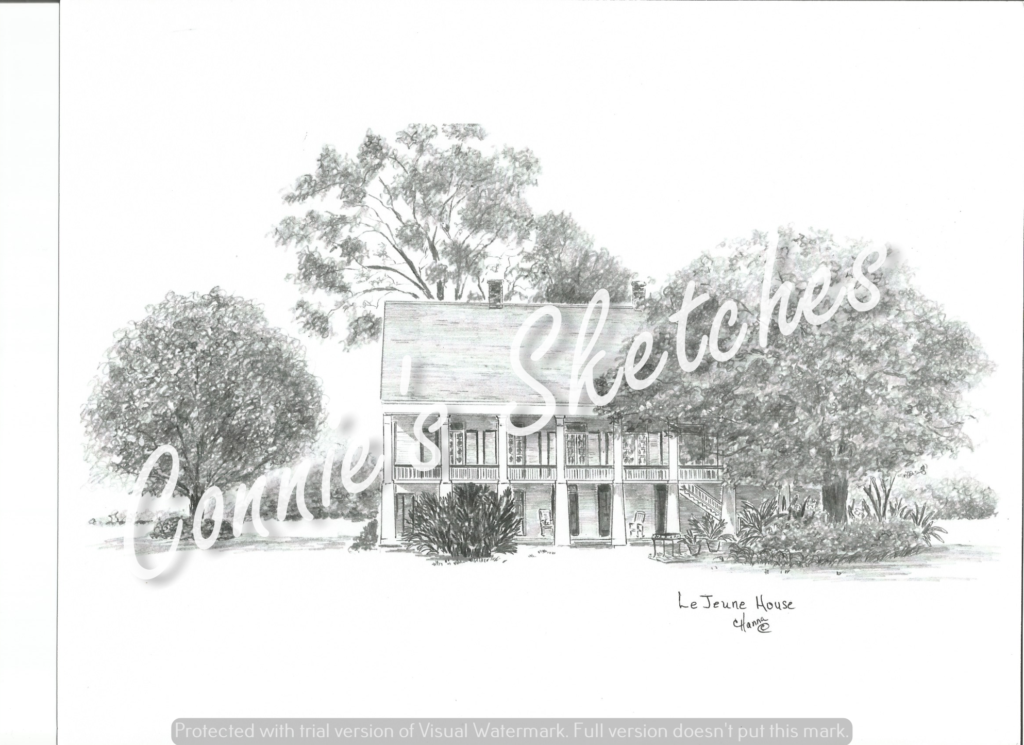 LeJeune House Connie’s Sketches