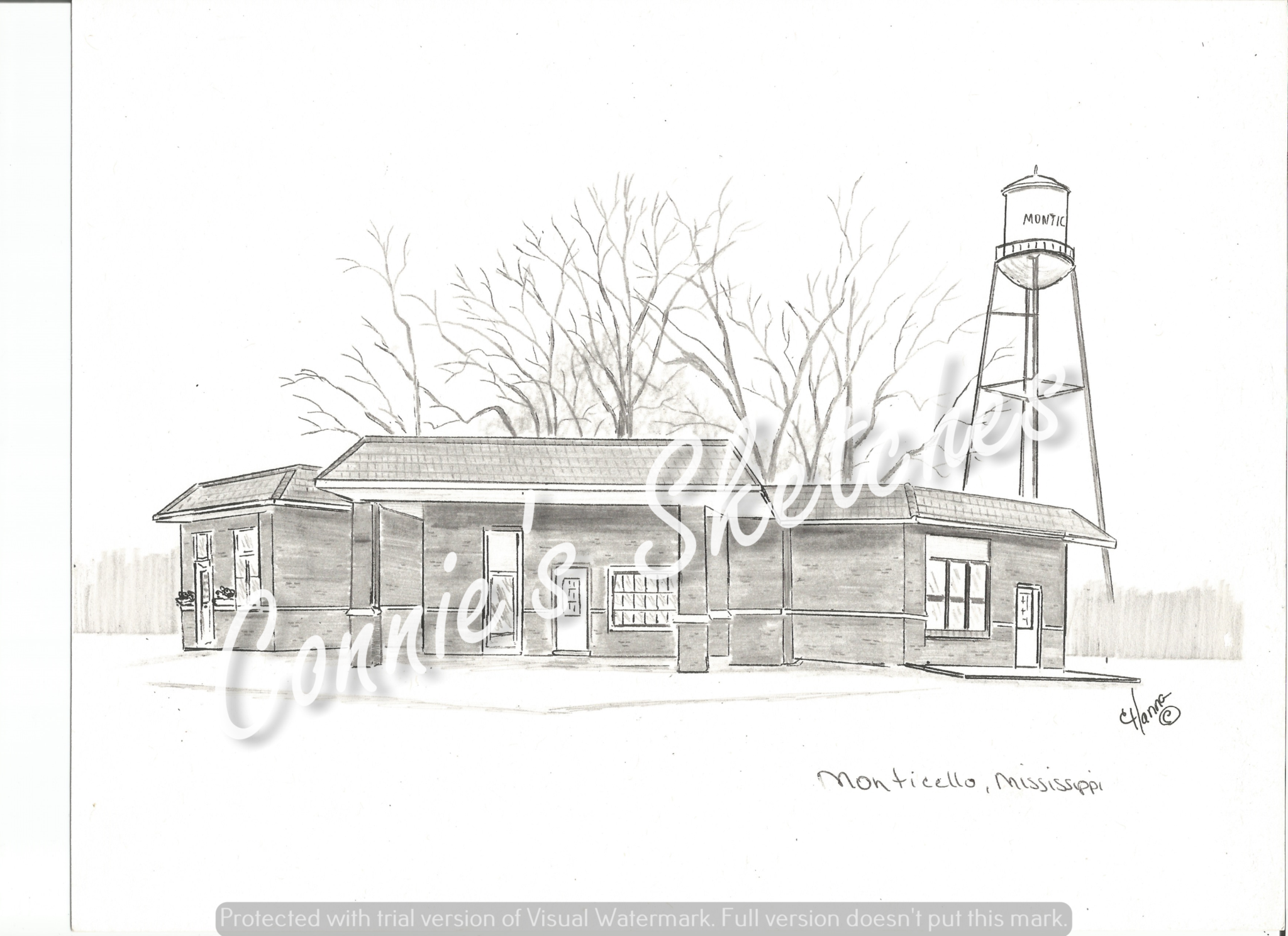 Monticello, MS Connie’s Sketches